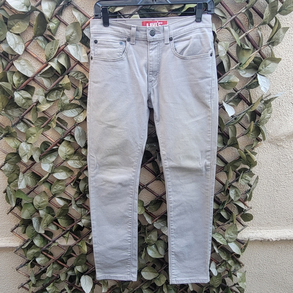 Levi's 510 Jeans Skinny Fit Stretch Youth 16 REG Men's Size 28X28 Gray